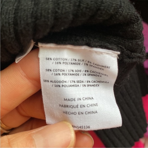 Naadam silk and cashmere knit twist back short sleeve top - Picture 5 of 6